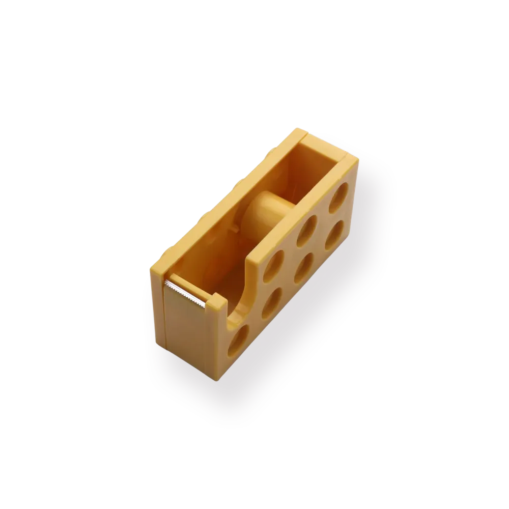 Dispensador de cinta adhesiva para bloques de construcción - Amarillo Stationery Pal