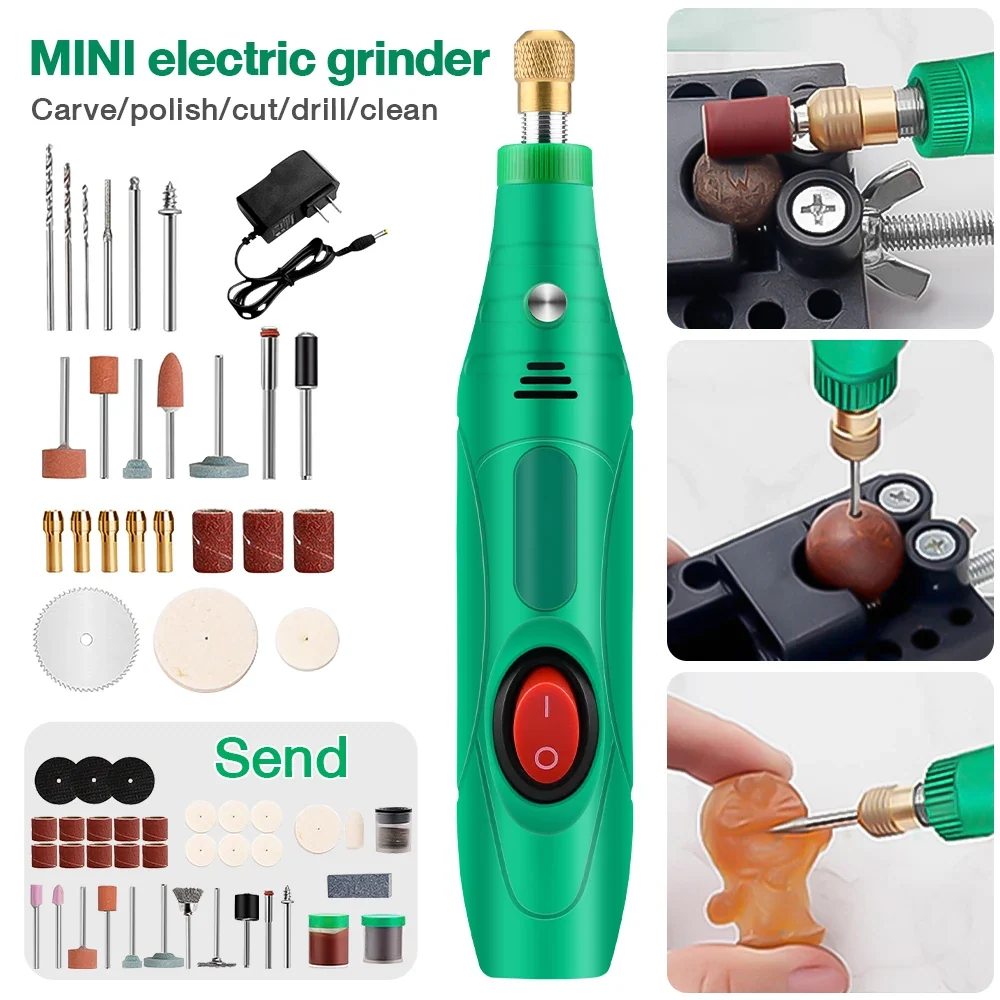 Minitaladro pulido de 110-240V, amoladora de pluma, herramienta rotativa eléctrica, rectificadora, utensilio doméstico en...