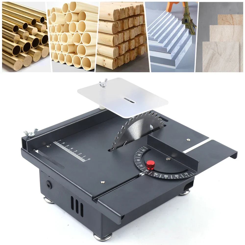 Mini Sierra de mesa eléctrica para el hogar, sierras de banco pequeñas, sierra de escritorio, modelo PCB, herramienta de c...