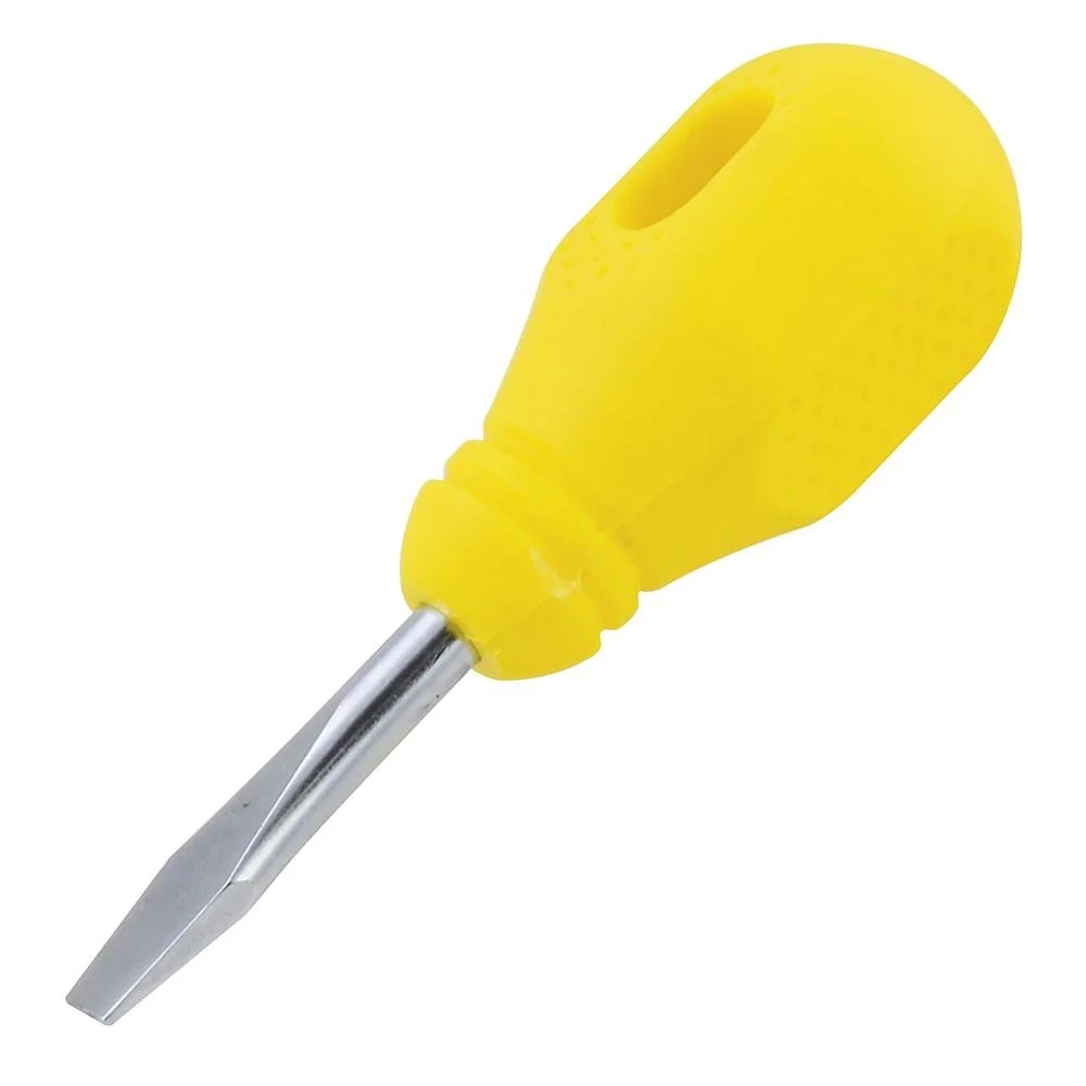 Destornillador Amarillo Trompo Punta Plana 1/4" X 1-1/2" Surtek.