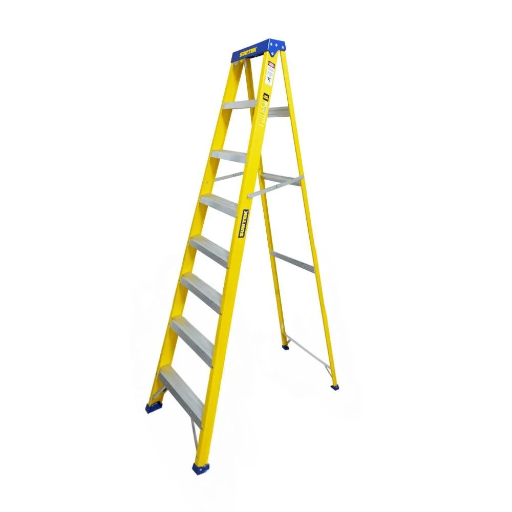 Escalera Tijera Fibra De Vidrio 7 Escalones Tipo 2, Surtek