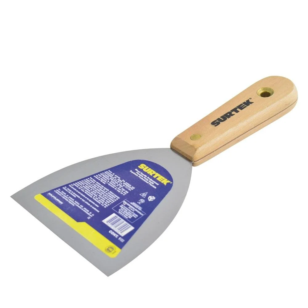 Espátula Flexible Mango Madera 3", Surtek