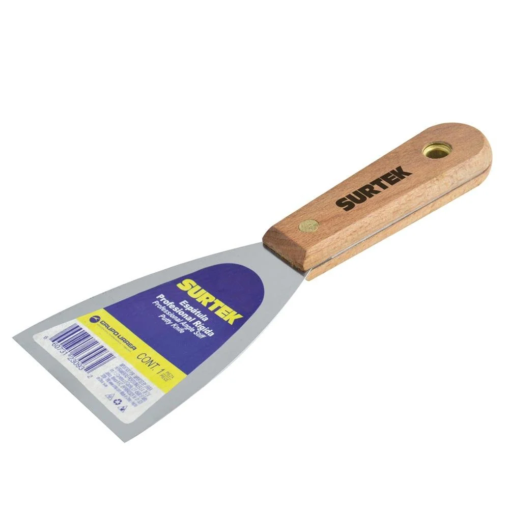 Espátula Rígida Mango Madera 2", Surtek