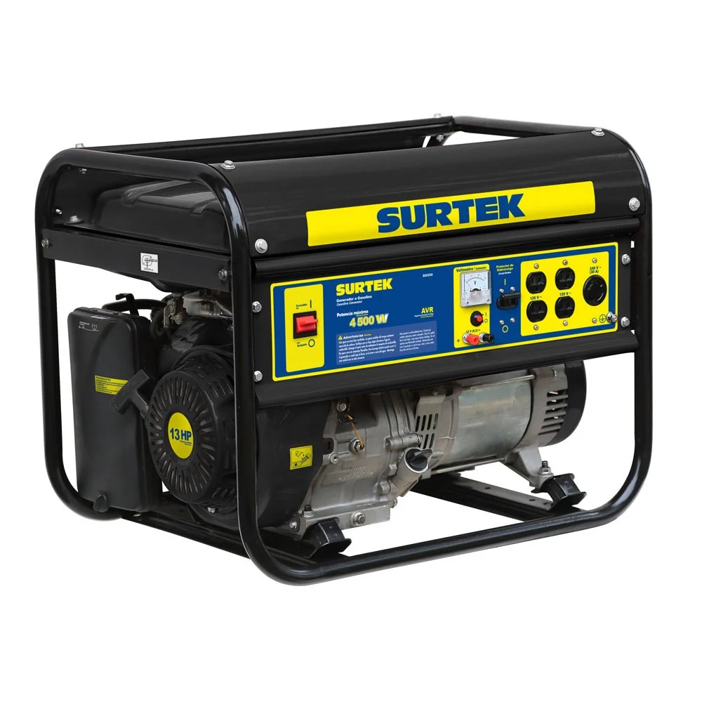 Generador gasolina 5000W, 389cc, capacidad 25 L Surtek