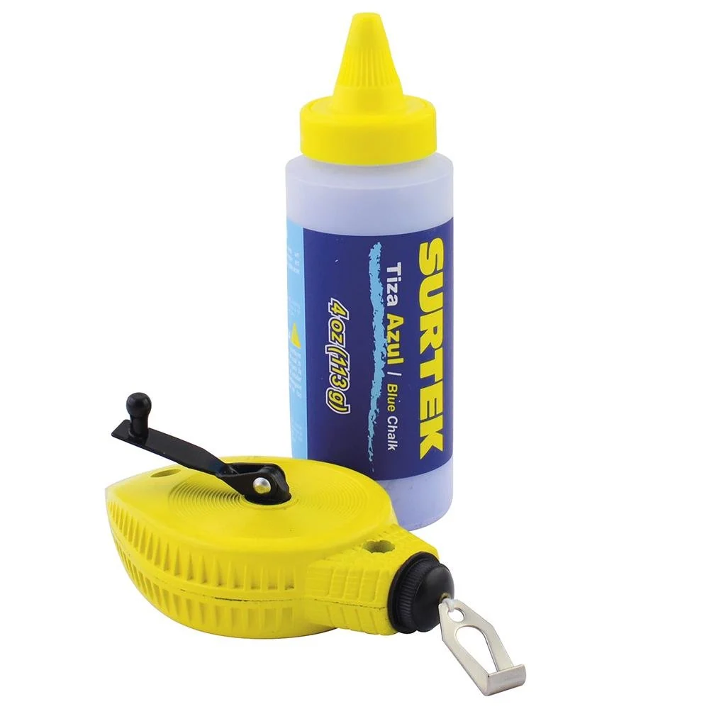 Juego De Tiralíneas Metálico Con Tiza 4oz Surtek.