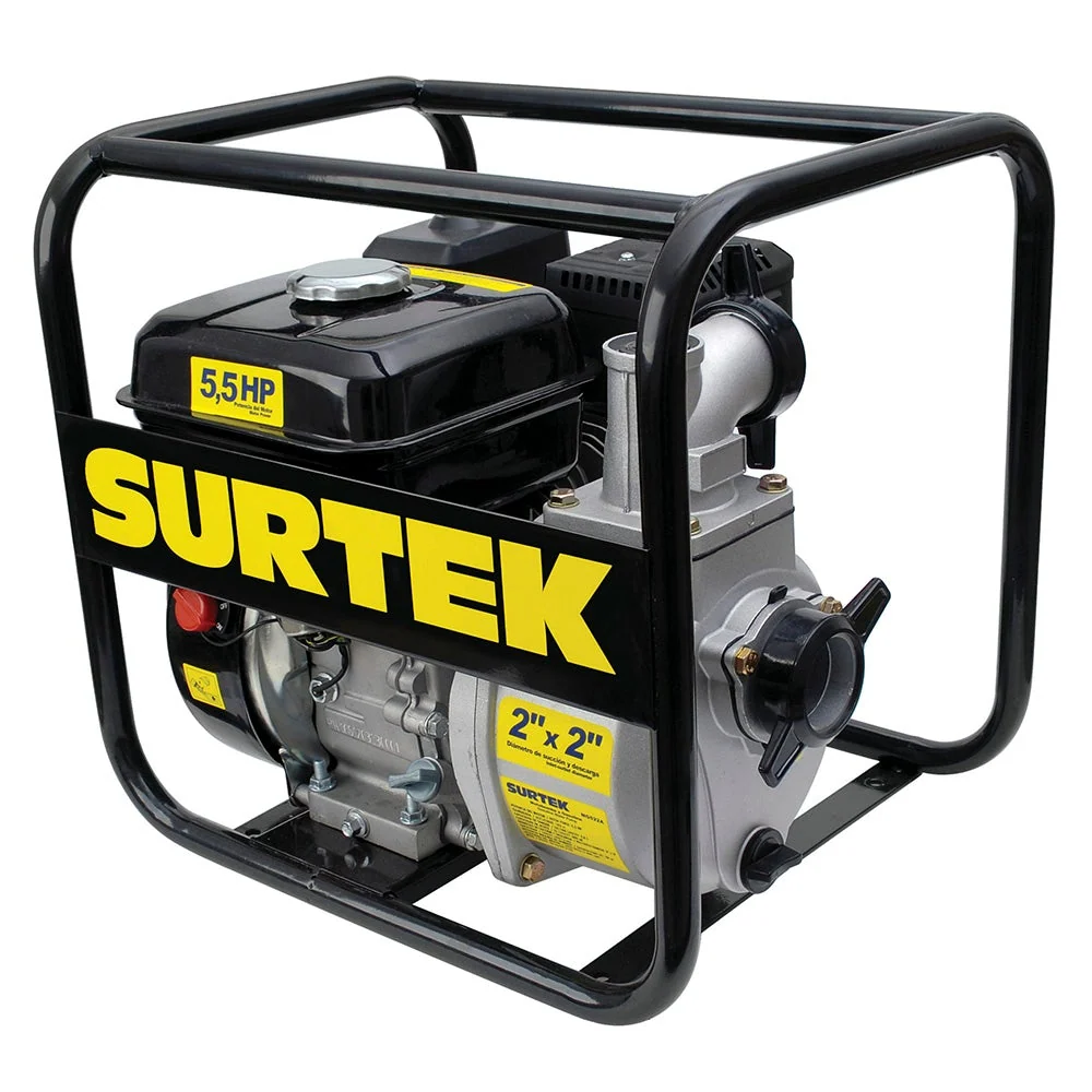 Motobomba gasolina 2" x 2" 5.5HP 163CC Surtek