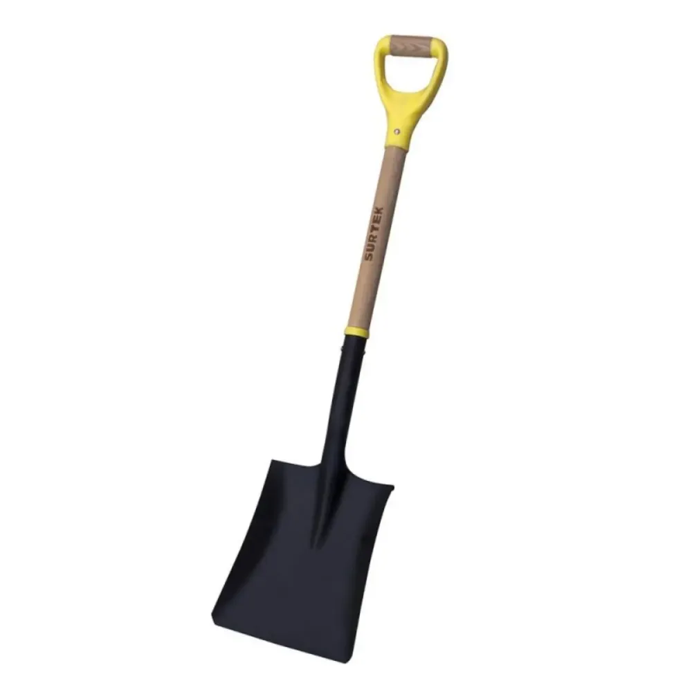 Pala Mango de Madera Puño Contractor Grip Cuadrada Surtek