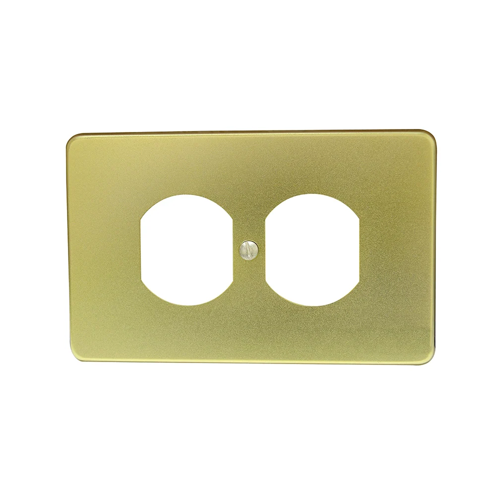 Placa doble de aluminio, línea estándar, color oro Surtek