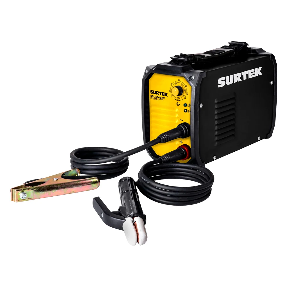 Soldadora inverter para electrodos de 1 fase bi voltaje 110 - 220 V, 140 Surtek