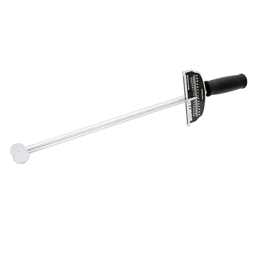 Torquímetro de aguja una escala dual cuadro de 1/2", 0-140 ft-lb Surtek
