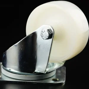RUEDA DE NYLON FUERTE CON PLACA GIRATORIA - 80 MM, 200 KG, 108 MM, 105 X 85 MM TENTE