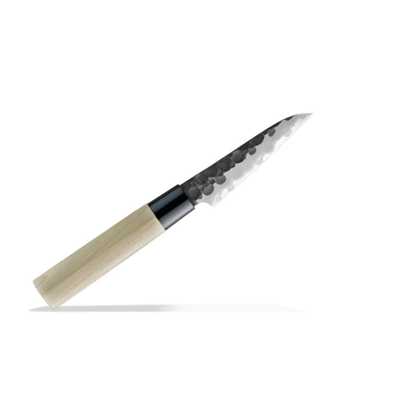 TOJIRO DP HAMMERED 3 LAYERS VG10 W/RESIN FERRULE & WOOD HANDLE PARING 90 MM