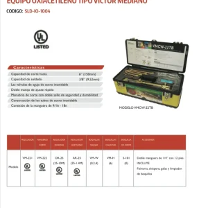 EQUIPO DE OXIACETILENO TIPO VICTOR SERVICIO MEDIANO TOTAL WELDING