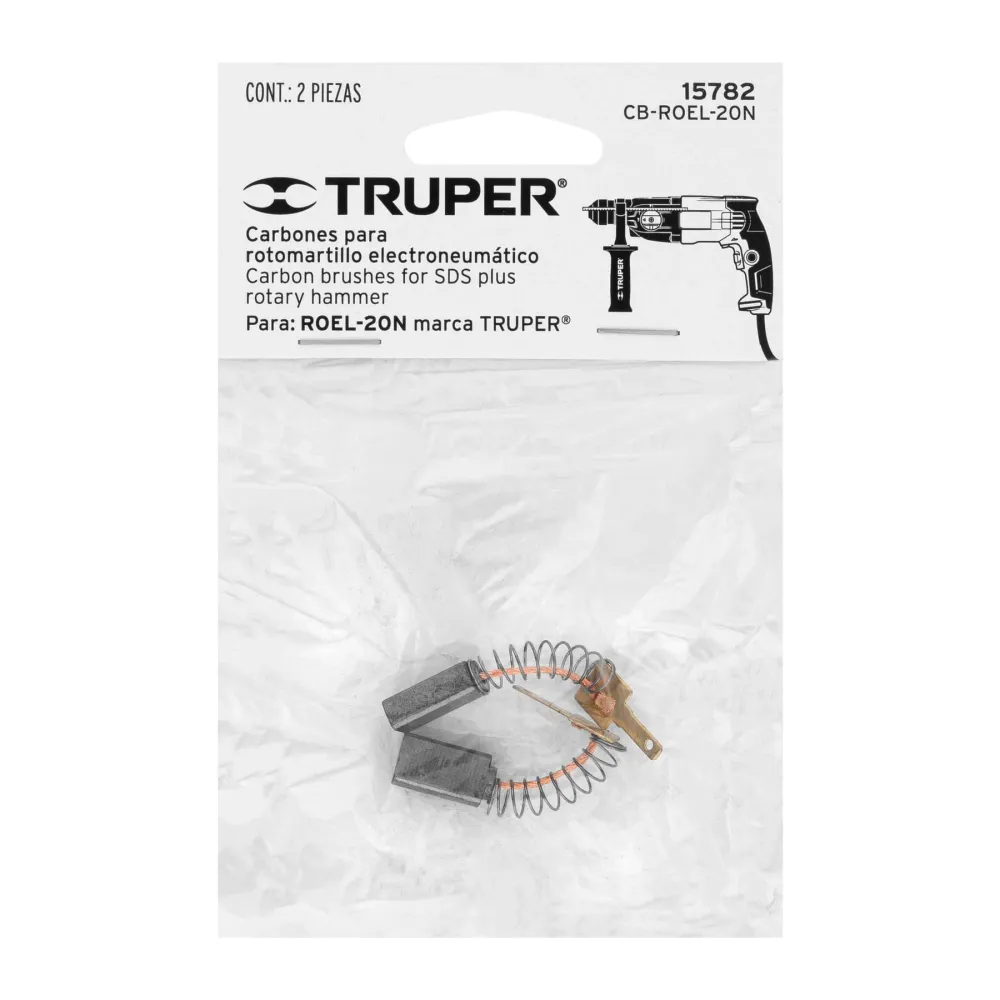 Bolsa con 2 carbones de repuesto para ROEL-20N, Truper