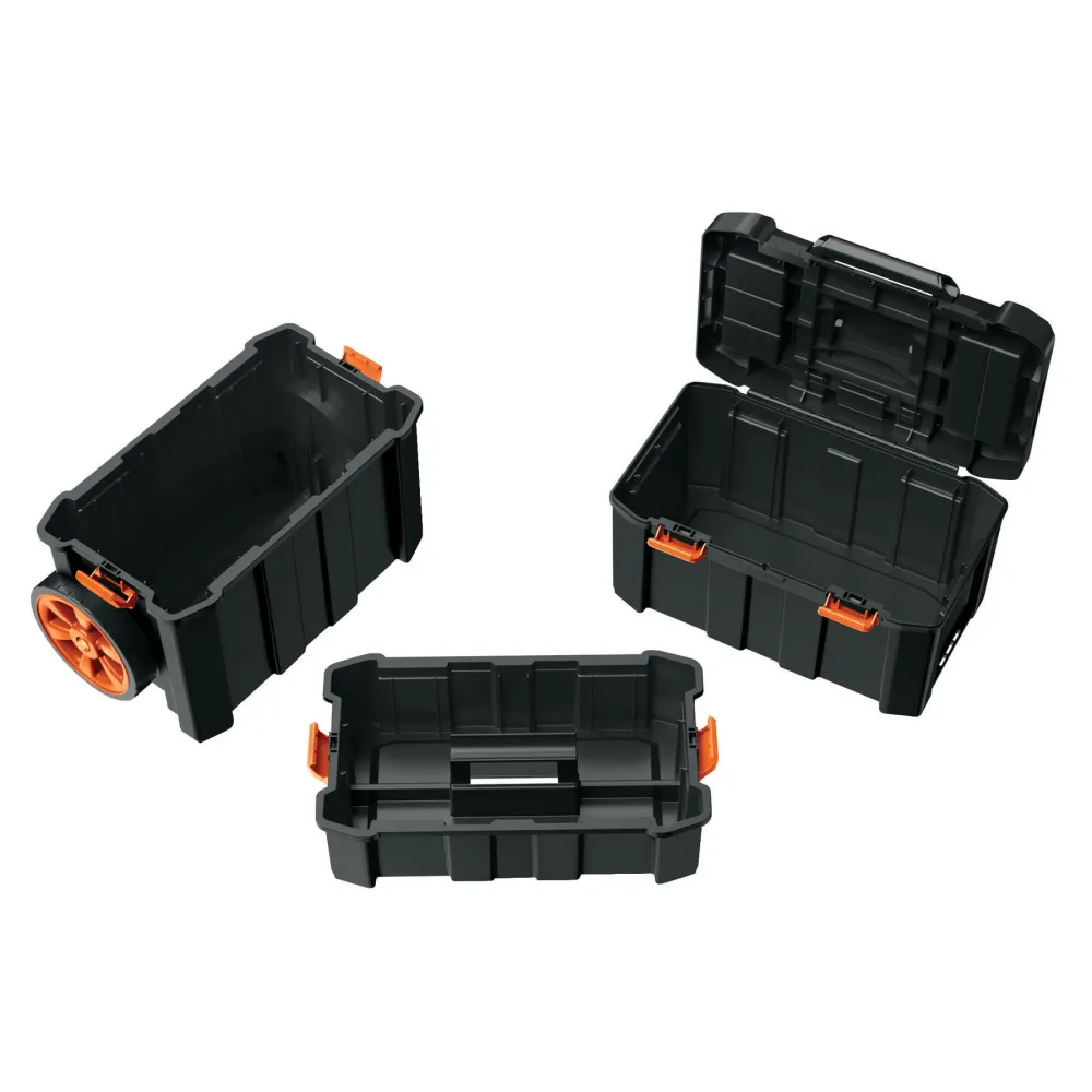 Caja para herramienta, 19"x25" con ruedas, 3 en 1 desmontable Truper