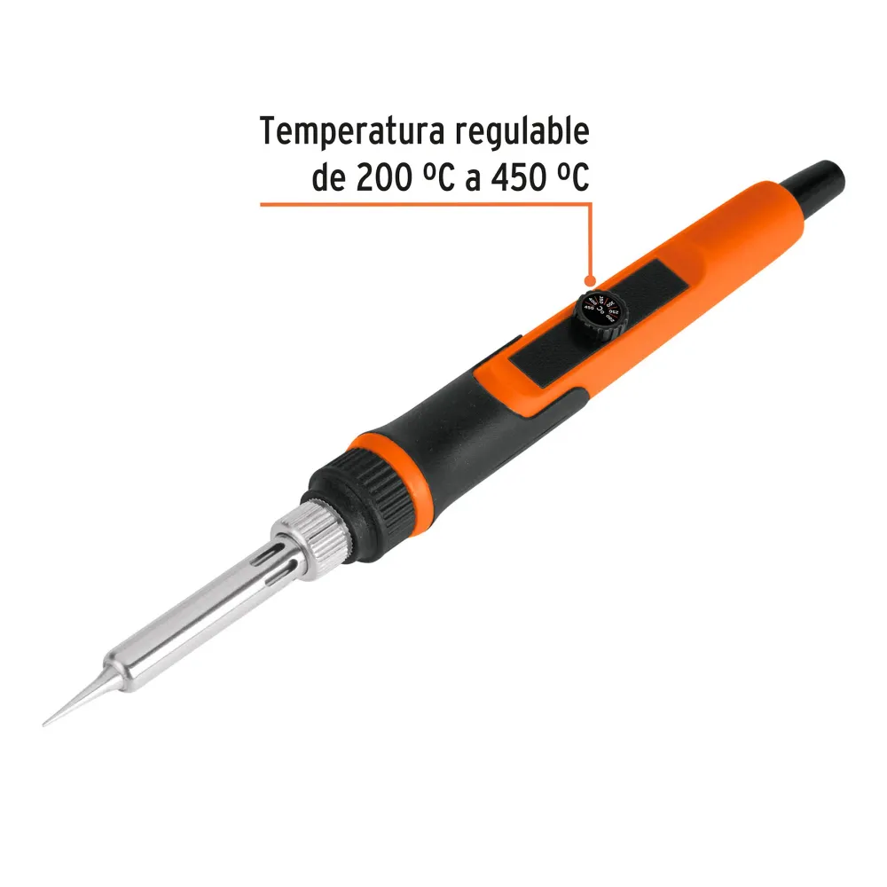 Cautín profesional electrónica de 25W, temperatura regulable Truper