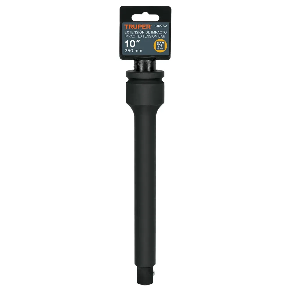 Extensión de impacto con cuadro de 3/4", largo 10", Truper