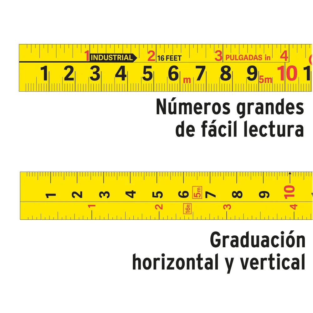 Flexómetro Auto-Lock contra impactos 5.5 m cinta 25 mm Truper