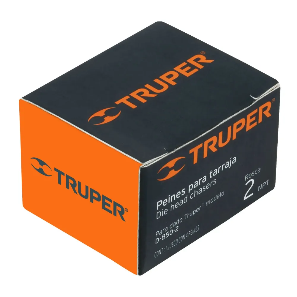 Juego de 4 peines 2" para tarrajas TA-850 y TA-851, Truper