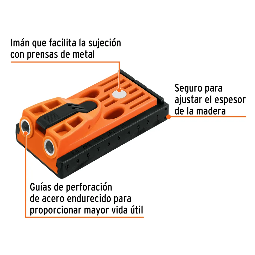 Juego de plantilla para uniones ocultas con dos tornillos Truper