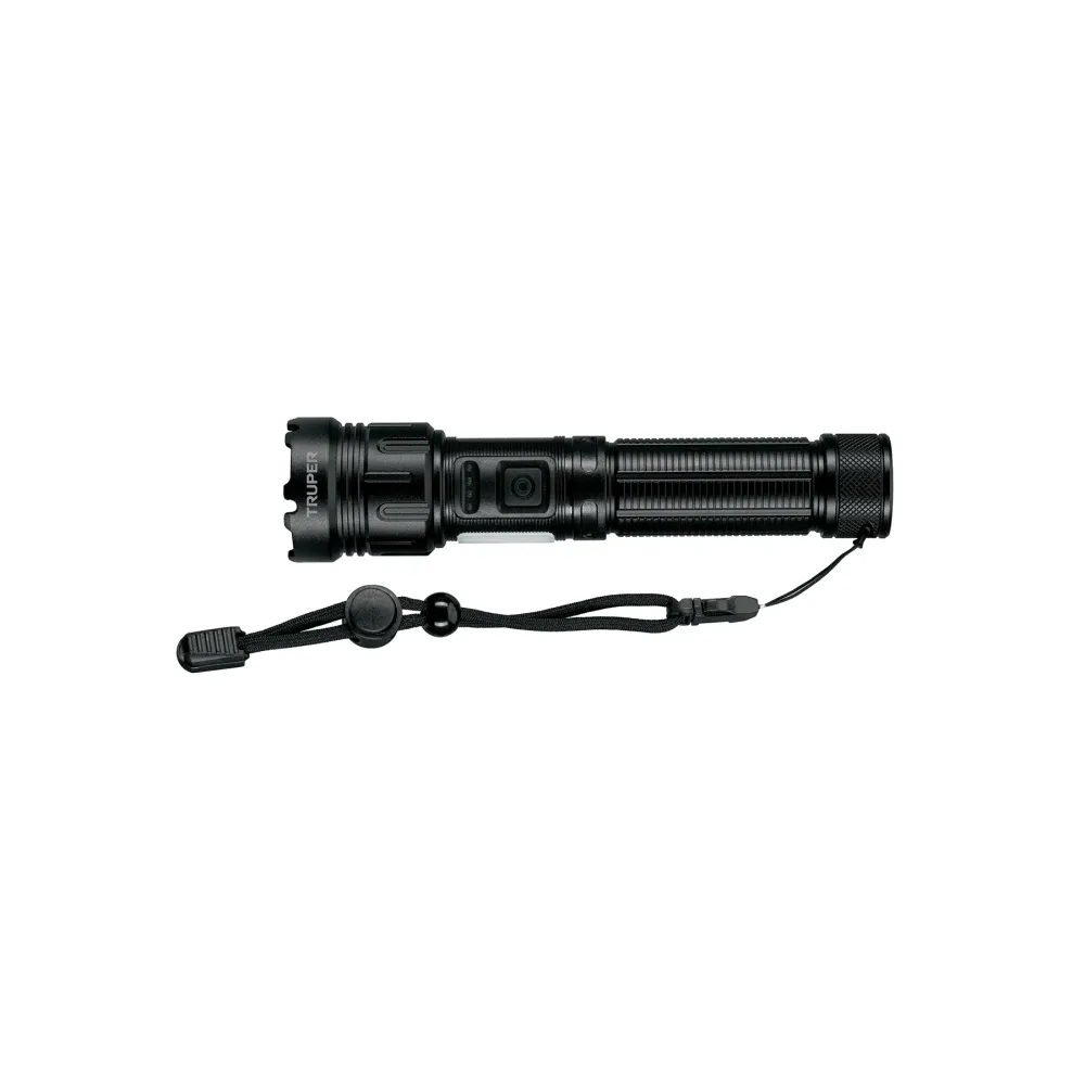 Linterna LED recargable con luz de emergencia, 410 lm, Truper