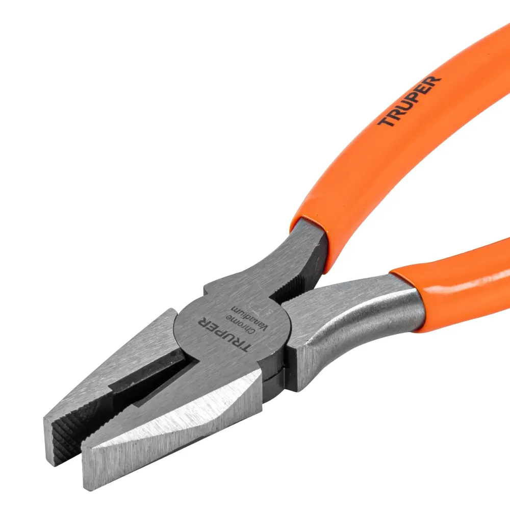 Pinza para electricista 7" mango de PVC, Truper