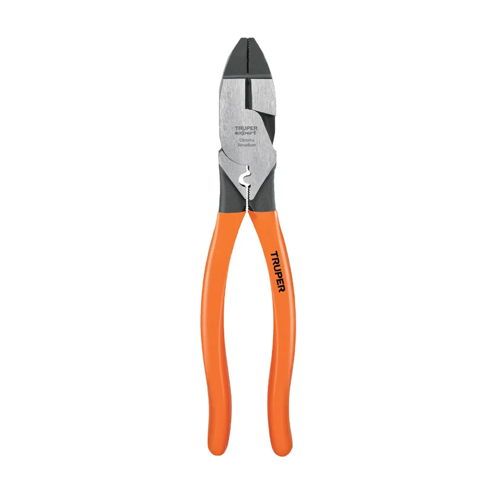 Pinzas Para Electricista 9" Ponchador Terminales Truper 101963