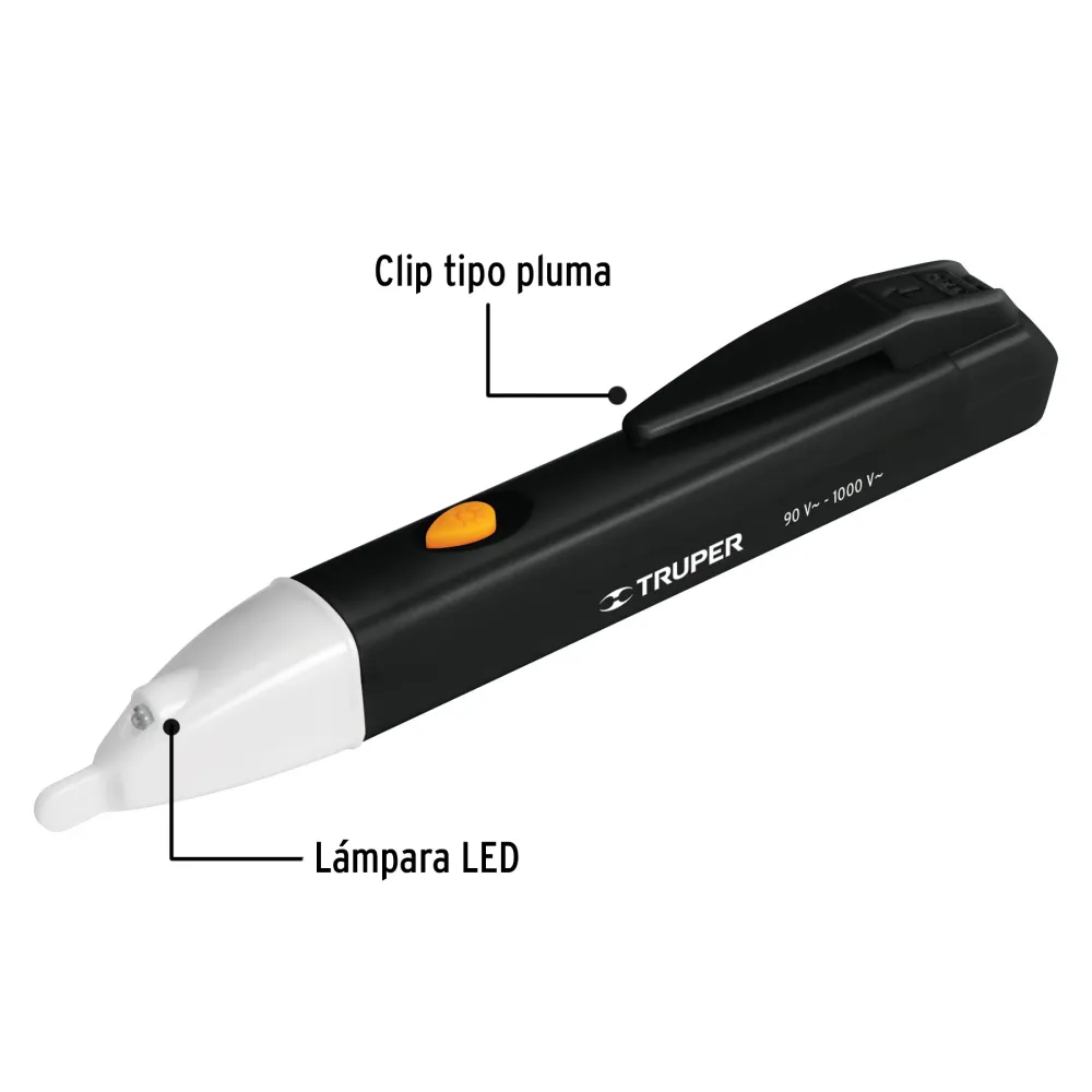 Probador de tensión sin contacto tipo pluma, Truper