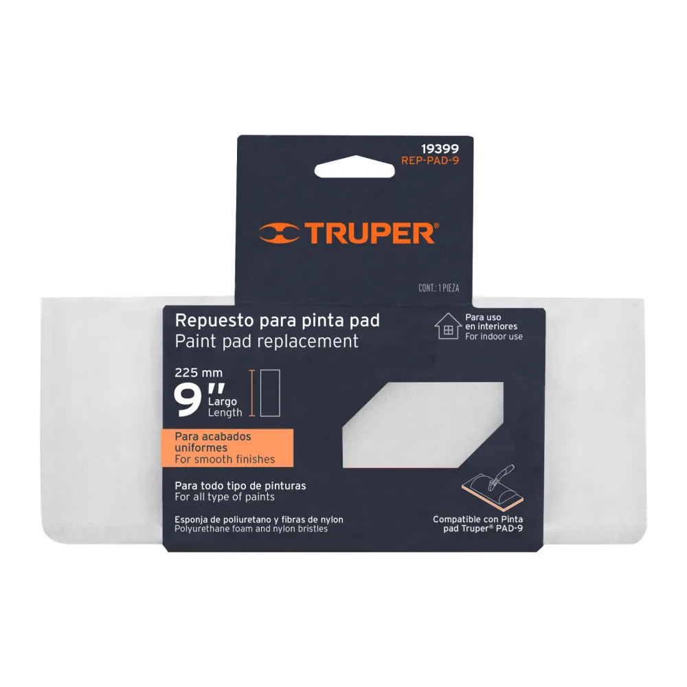 Repuesto para pinta pad, 9", Truper