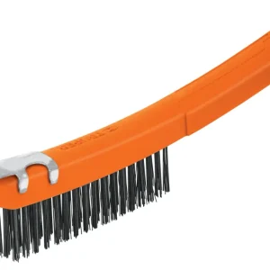 Truper CEA-18E Cepillo de alambre con espátula, acero carbono, 51 pinceles