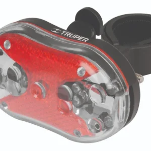 Truper LIBI-9T Linterna para bicicleta, 9 LED, trasera