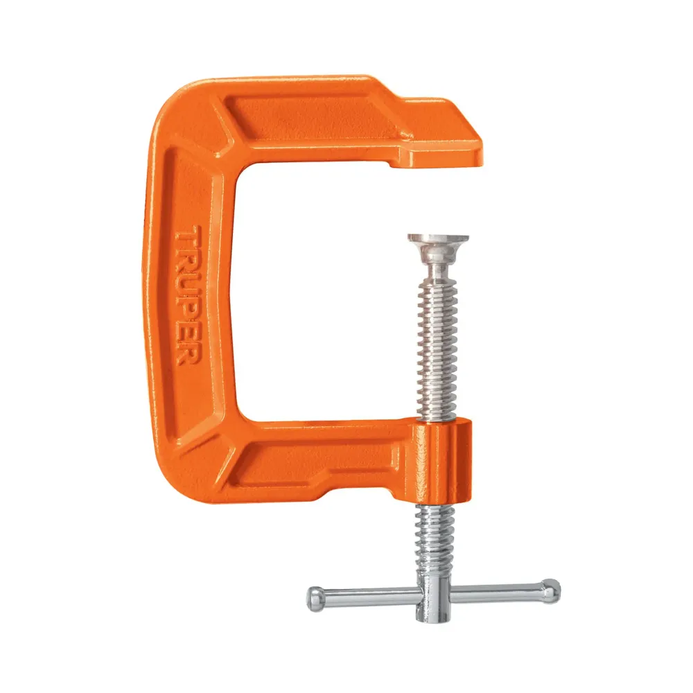 Truper PNT-2G Prensa 2-1/2' profunda de hierro nodular para carpinterí