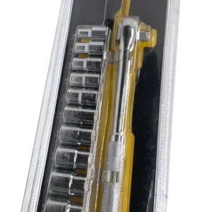 1/2” DRIVE SOCKET SET CLIP RAIL / SAE - STANLEY (9786735) Tu Herramienta Online