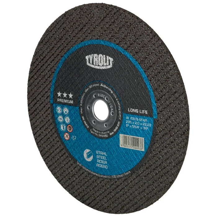 Disco de corte Tyrolit PREMIUM LONGLIFE ( 4000845883 ) D125x2mm 41 F agujero recto 22.23 mm