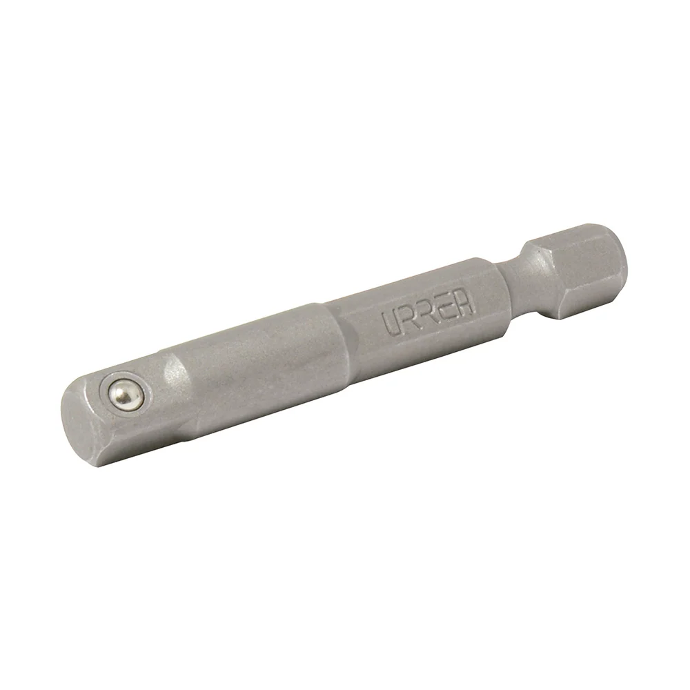 Adaptador con balín para dados cuadro hembra de 1/4", hexágono de 1/4" x 2" Urrea