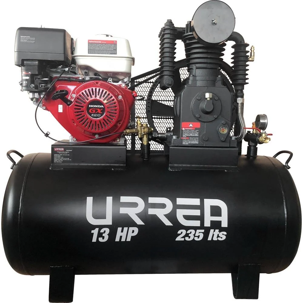 Compresor De Aire Gas 235L, 115PSI, 13HP, 3600rpm Urrea.