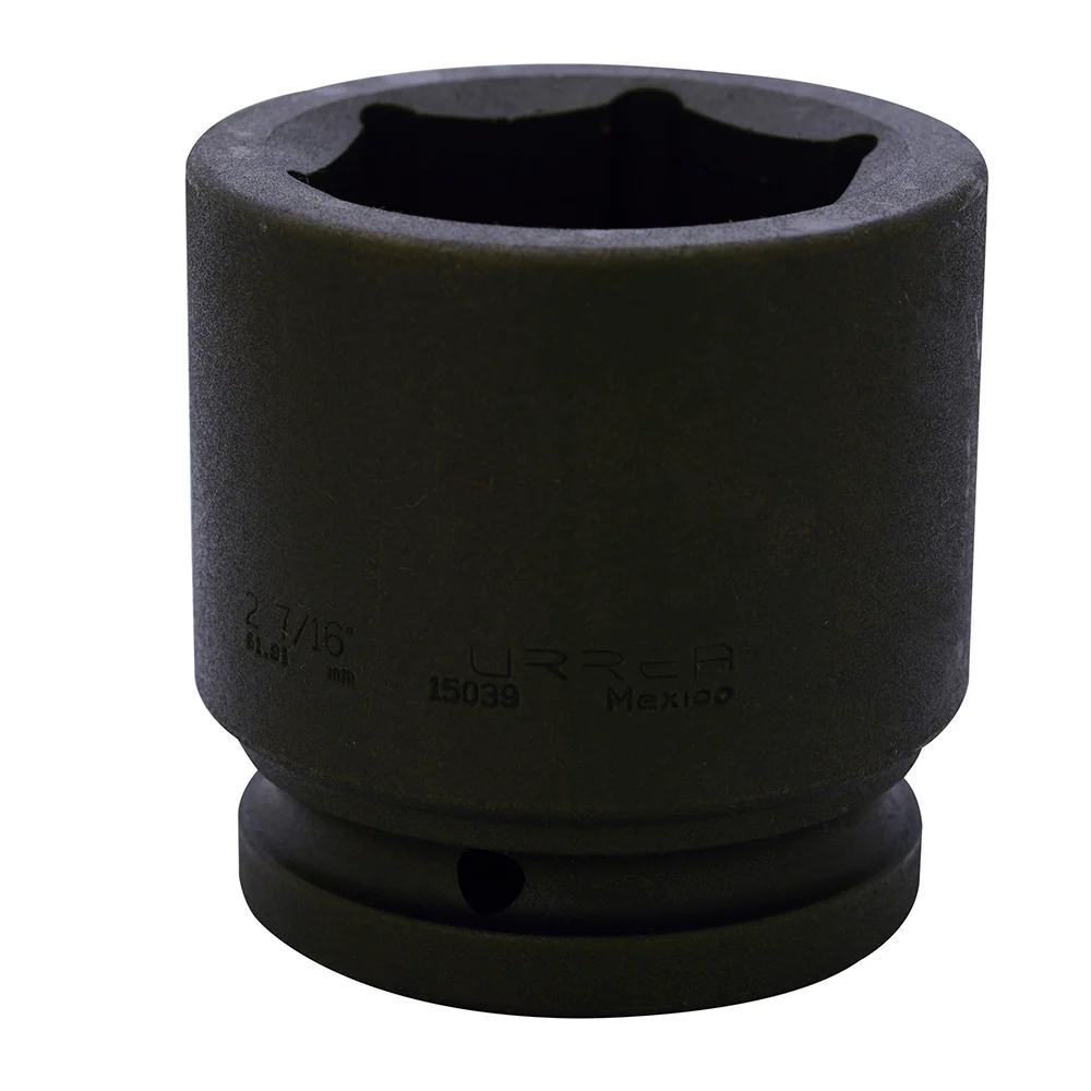 Dado de impacto cuadro de 1-1/2", 6 puntas, en pulgadas, 2-7/16" Urrea
