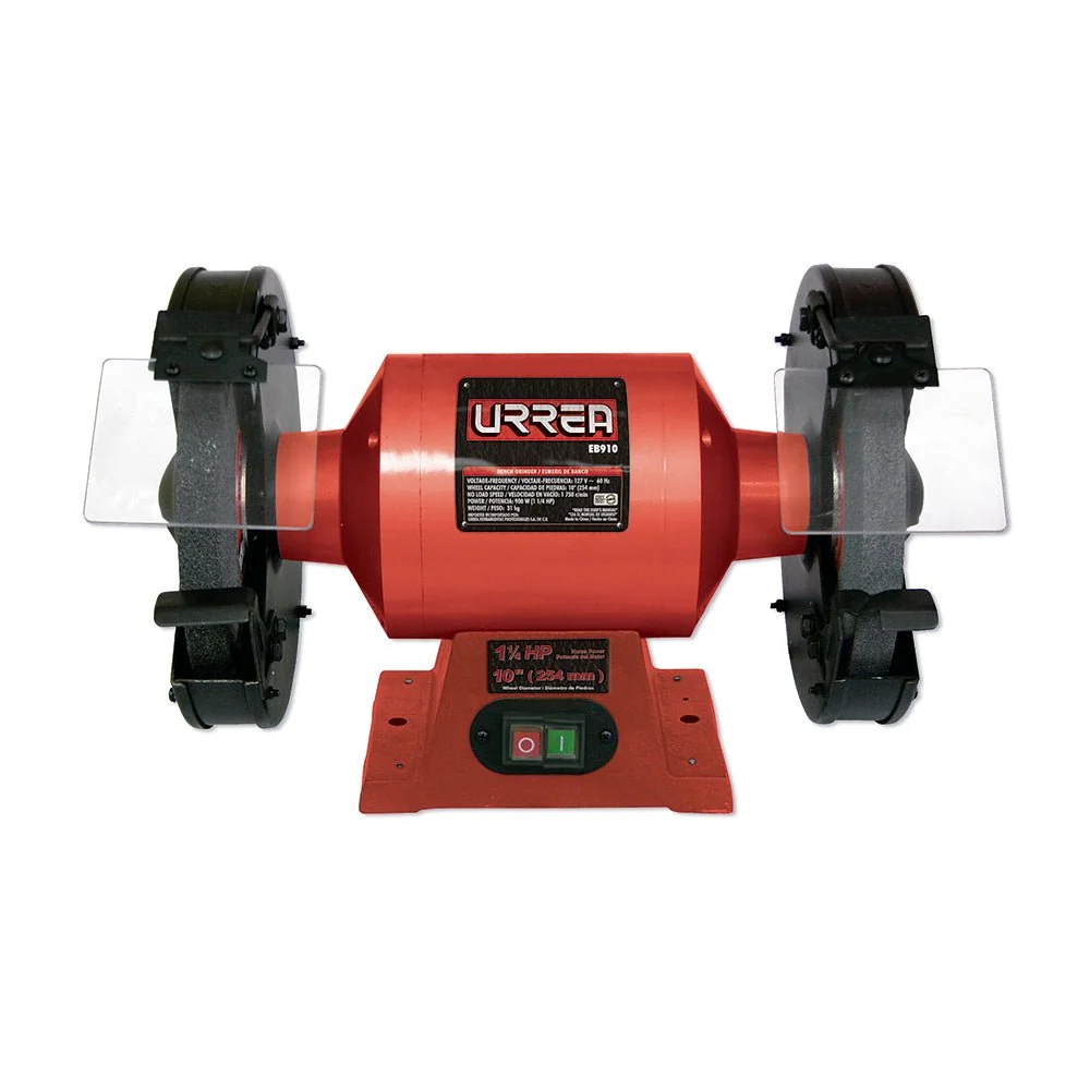 Esmeril de banco 10" 1-1/4 HP 900 W 127 V Urrea.