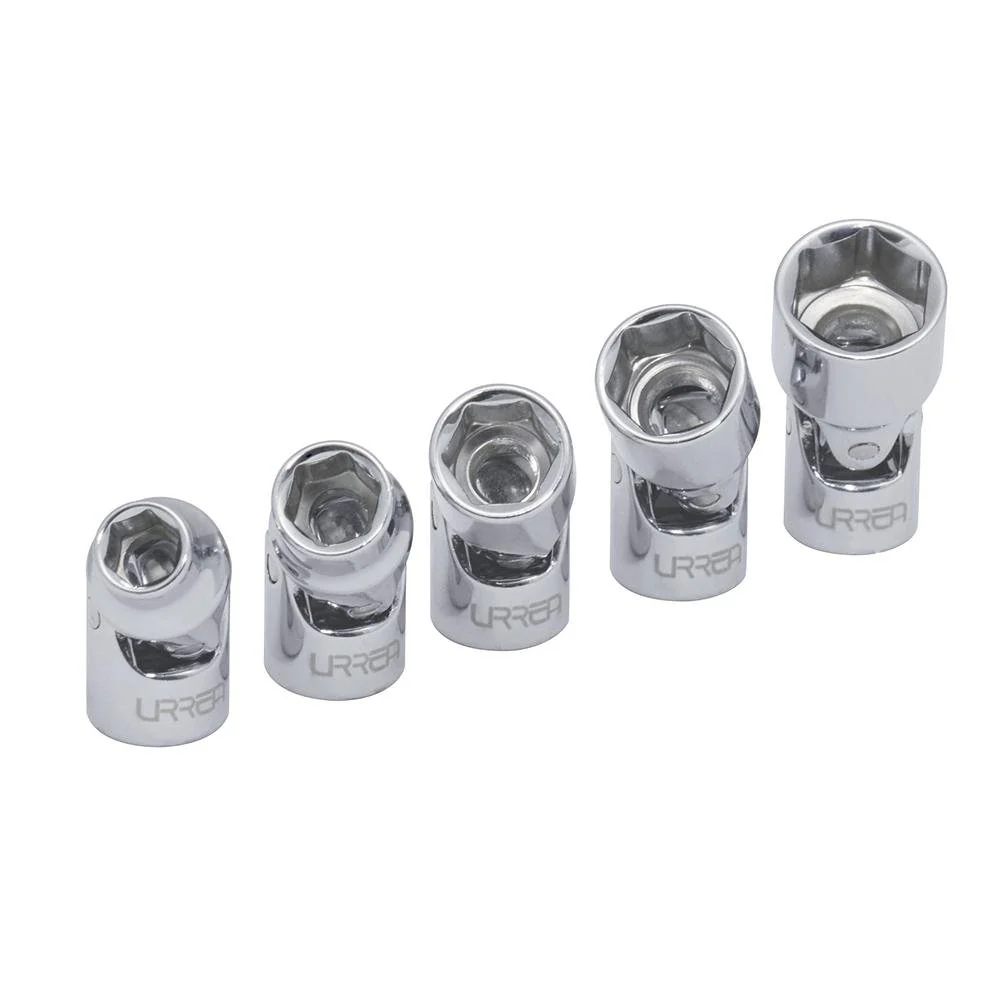 Juego De 5 Dados Flexibles En Pulgadas 1/4" En Riel Urrea.