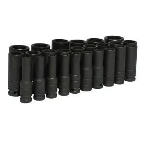 Juego De 25 Dados De Impacto Largos Métricos 1/2" Urrea.