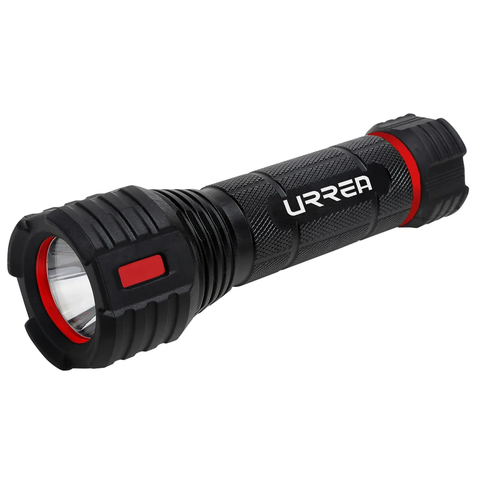 Linterna de LED prueba de agua anti-impacto baterías 4 pilas "AAA" de 350 lm Urrea