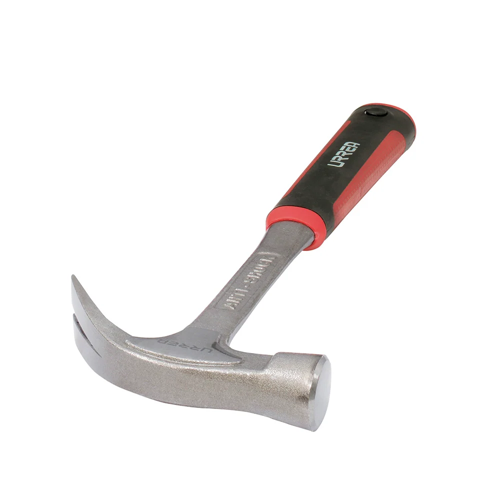 Martillo de uñ forjado en una pieza con mango anti-vibración texturizado de 13-9/16", 20 oz Urrea