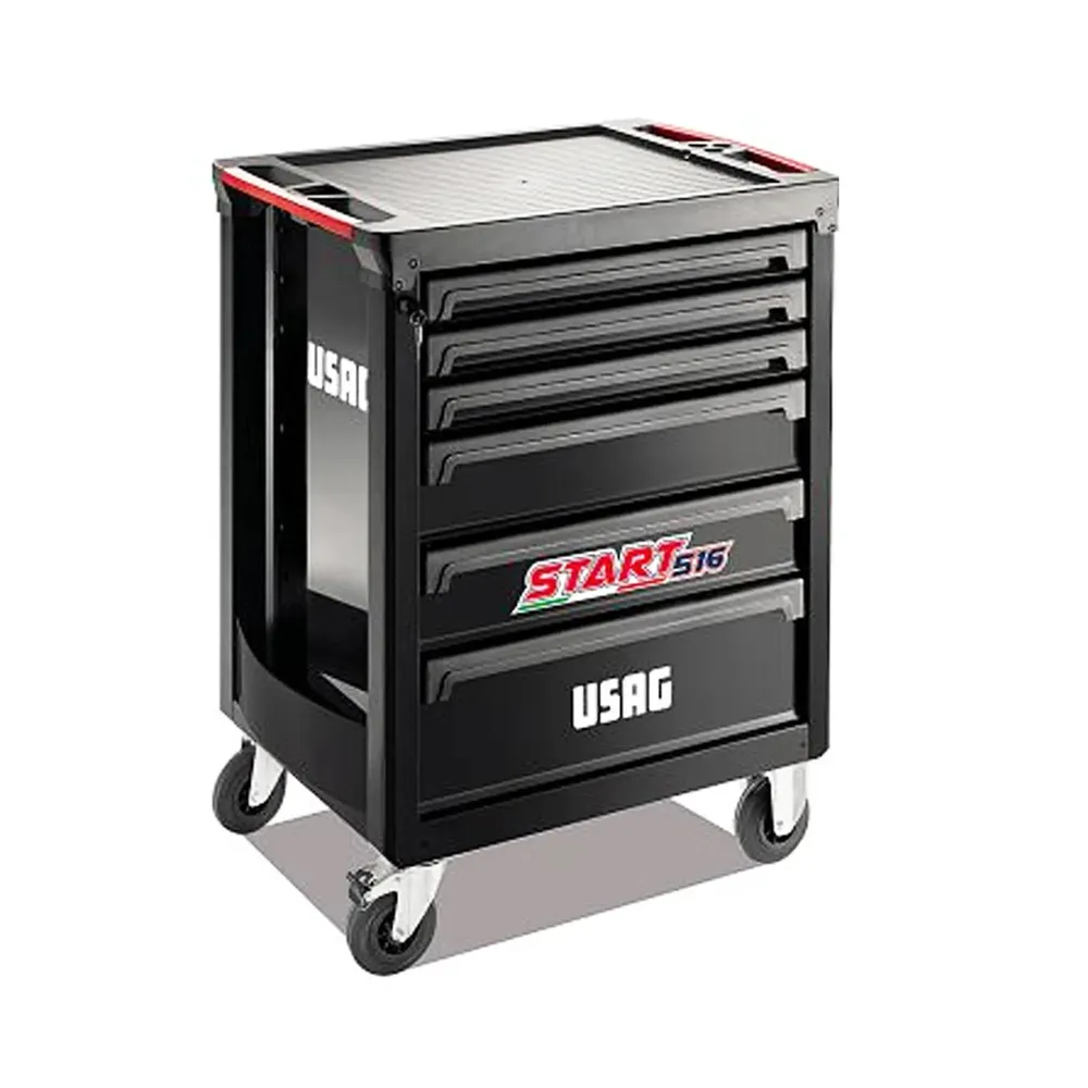 Carro USAG COMIENCE con el surtido de mantenimiento X-Grip de 144 piezas.