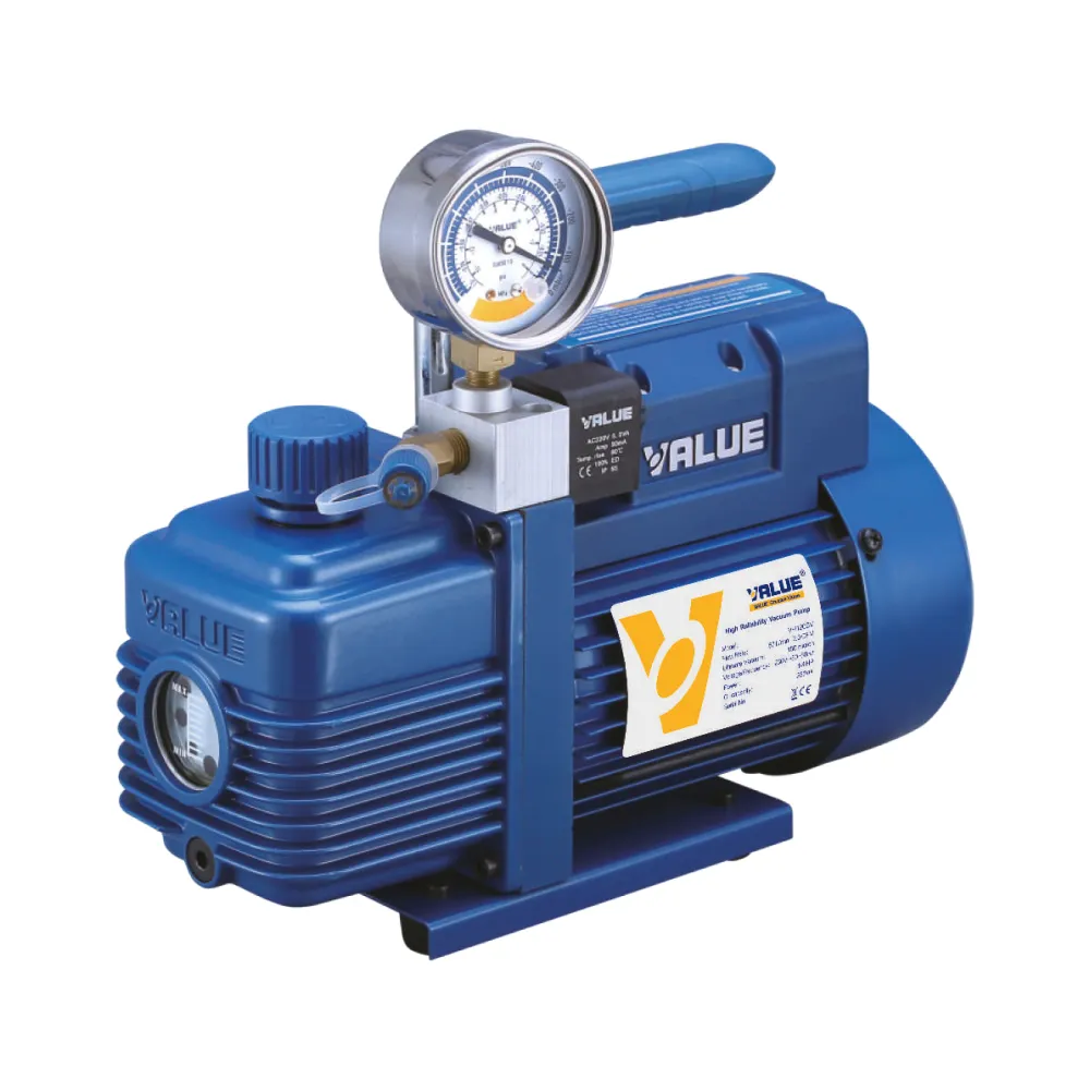 Bomba De Vacío Value 6cfm Con Vacuómetro y Solenoide 110v V-I260sv