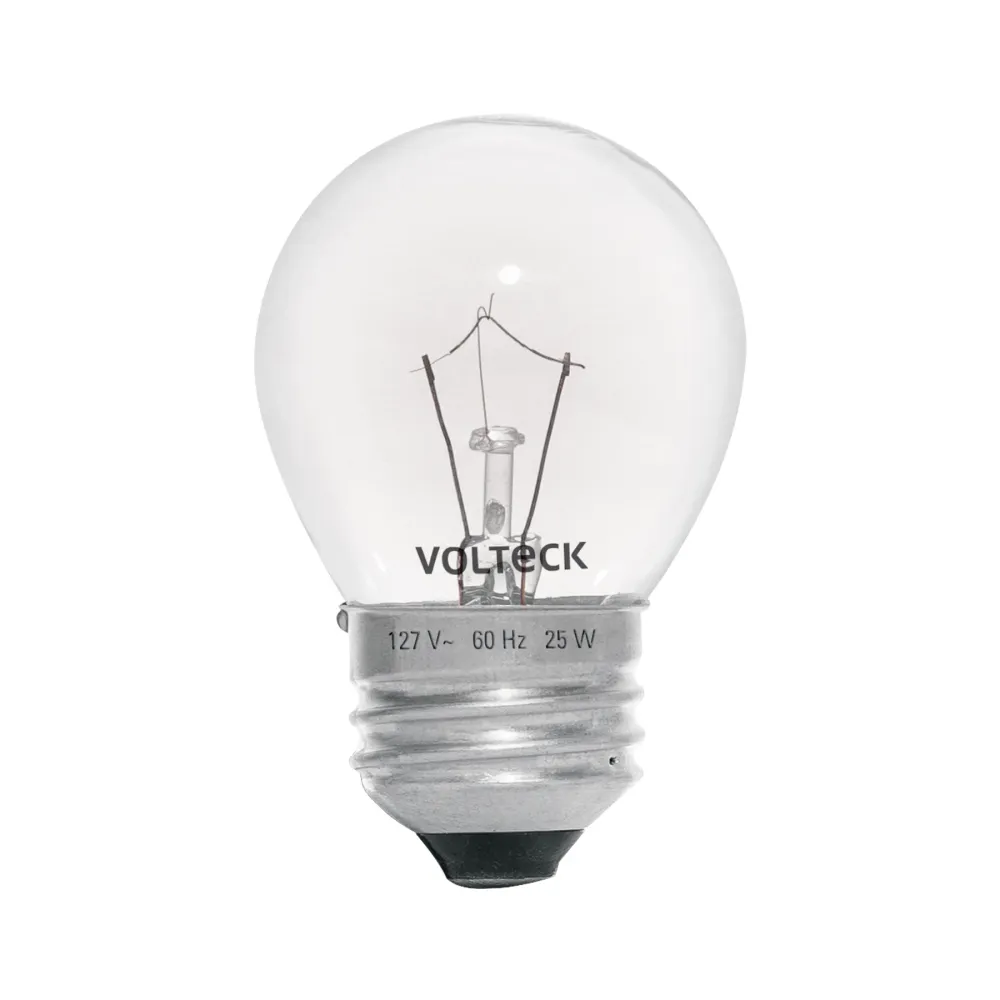 Foco incandescente 25W para horno/refrigerador, transparente Volteck
