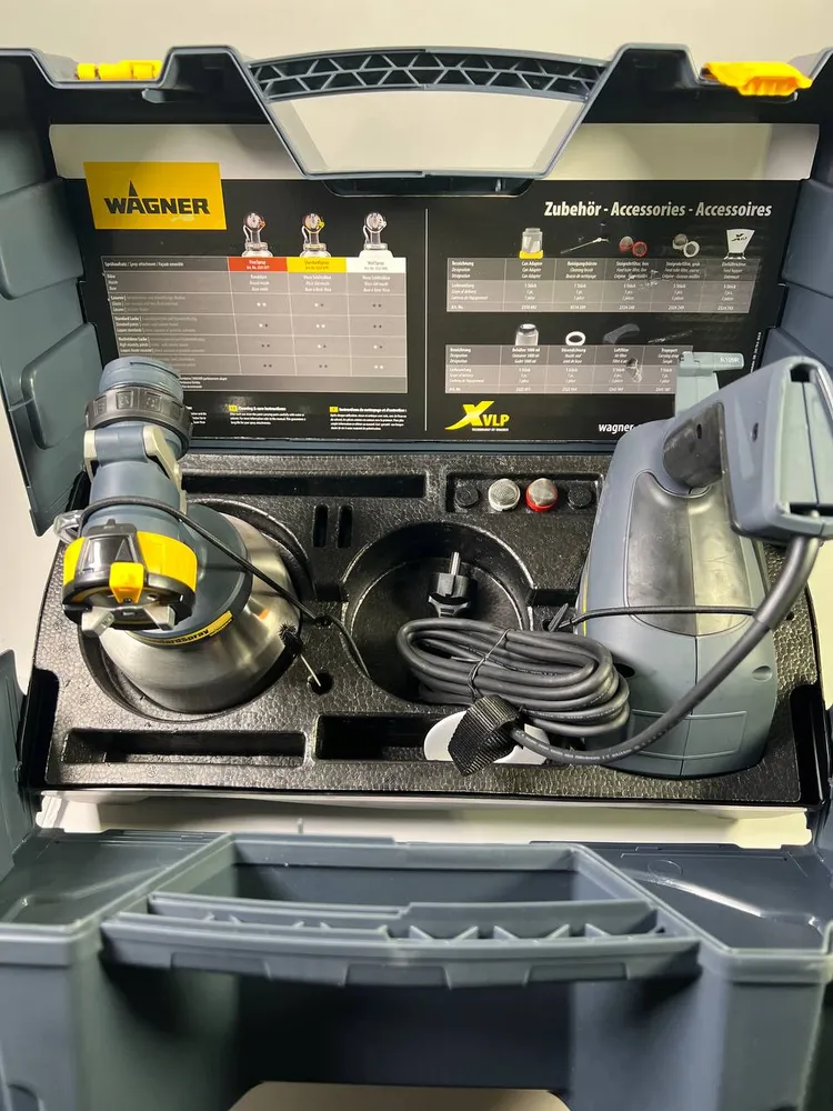 Wagner XVLP FinishControl 3500 sistema de pulverización de pintura 700 vatios 1,0 l ( 2341501 ) en estuche