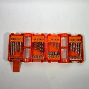 WellCut Juego de brocas y destornilladores de 51 piezas de acero HSS, con portapuntas magnético y estuche portátil ( WC-DB...