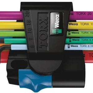 WERA Juego de llaves hexagonales en L 967 SL 9 piezas T8 - T40 ( 4000825554 )