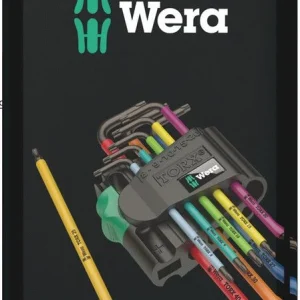 WERA juego de llaves hexagonales en L 967 SPKL 9 piezas T8 - T40 ( 4000825553 )