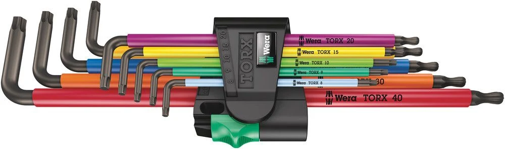 WERA Juego de llaves hexagonales en L 967/9 TX XL 9 piezas T8 - T40 ( 4000825589 )